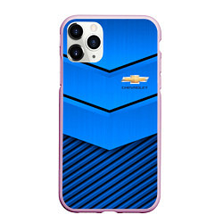 Чехол iPhone 11 Pro матовый CHEVROLET, цвет: 3D-розовый