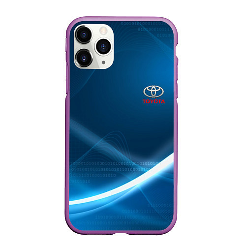 Чехол iPhone 11 Pro матовый TOYOTA / 3D-Фиолетовый – фото 1