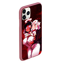 Чехол iPhone 11 Pro матовый ХЕЛЛТЕЙКЕР, цвет: 3D-малиновый — фото 2