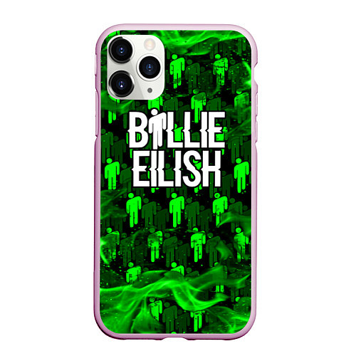 Чехол iPhone 11 Pro матовый BILLIE EILISH / 3D-Розовый – фото 1