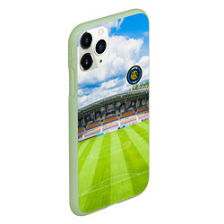 Чехол iPhone 11 Pro матовый FC INTER, цвет: 3D-салатовый — фото 2