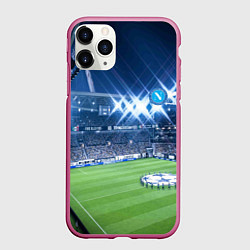 Чехол iPhone 11 Pro матовый FC NAPOLI, цвет: 3D-малиновый