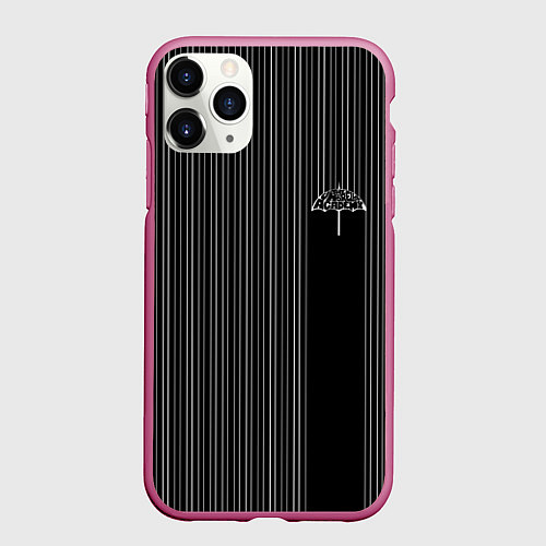 Чехол iPhone 11 Pro матовый The umbrella academy Z / 3D-Малиновый – фото 1