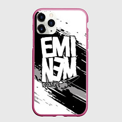 Чехол iPhone 11 Pro матовый Eminem, цвет: 3D-малиновый