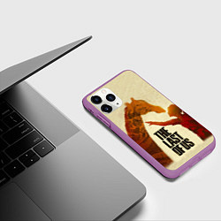 Чехол iPhone 11 Pro матовый The Last of Us 2, цвет: 3D-фиолетовый — фото 2