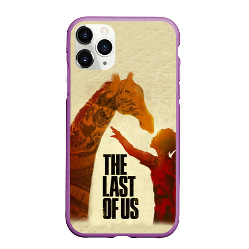 Чехол iPhone 11 Pro матовый The Last of Us 2 / 3D-Фиолетовый – фото 1