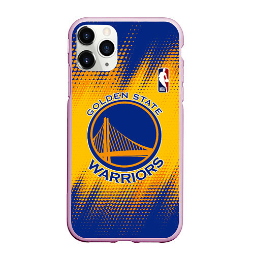 Чехол iPhone 11 Pro матовый Golden State Warriors / 3D-Розовый – фото 1