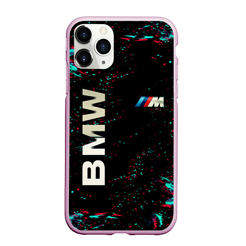 Чехол iPhone 11 Pro матовый BMW / 3D-Розовый – фото 1