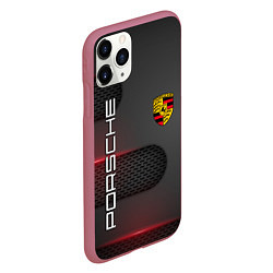 Чехол iPhone 11 Pro матовый PORSCHE, цвет: 3D-малиновый — фото 2