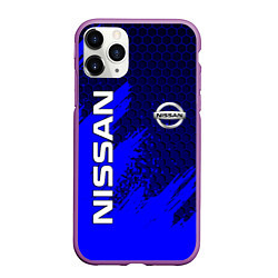 Чехол iPhone 11 Pro матовый NISSAN, цвет: 3D-фиолетовый