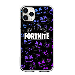 Чехол iPhone 11 Pro матовый FORTNITE MARSHMELLO, цвет: 3D-белый