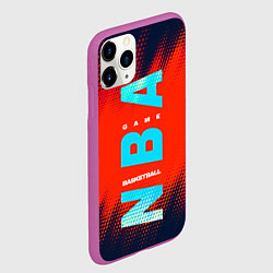 Чехол iPhone 11 Pro матовый NBA, цвет: 3D-фиолетовый — фото 2