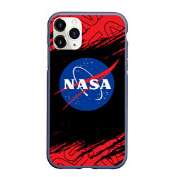 Чехол iPhone 11 Pro матовый NASA НАСА, цвет: 3D-серый