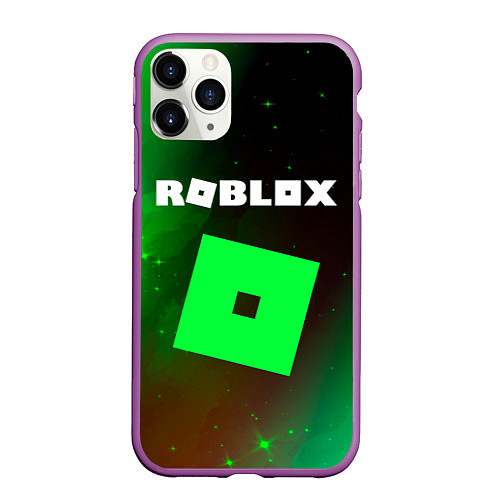 Чехол iPhone 11 Pro матовый ROBLOX РОБЛОКС / 3D-Фиолетовый – фото 1