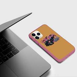 Чехол iPhone 11 Pro матовый The umbrella academy, цвет: 3D-малиновый — фото 2