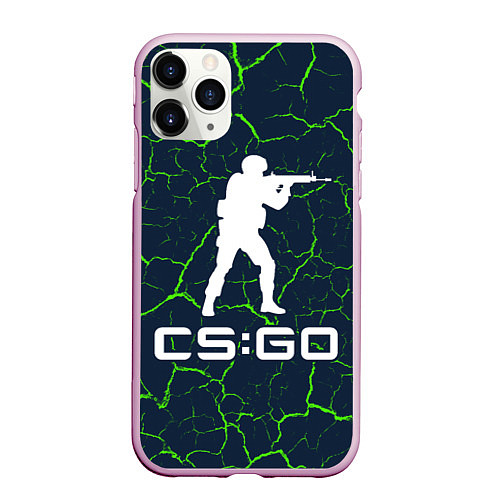 Чехол iPhone 11 Pro матовый CS GO КС ГО / 3D-Розовый – фото 1