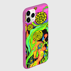 Чехол iPhone 11 Pro матовый КИСЛОТА КИСЛОТНЫЙ, цвет: 3D-фиолетовый — фото 2