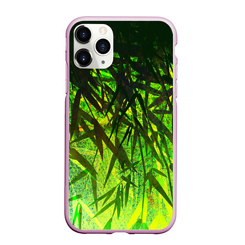 Чехол iPhone 11 Pro матовый ТРАВА TRAVA / 3D-Розовый – фото 1