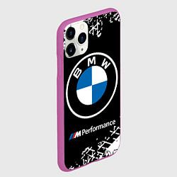 Чехол iPhone 11 Pro матовый BMW БМВ, цвет: 3D-фиолетовый — фото 2