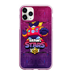 Чехол iPhone 11 Pro матовый Surge Brawl Stars, цвет: 3D-розовый