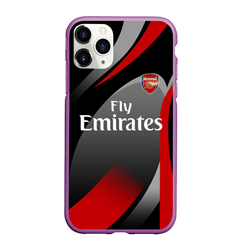 Чехол iPhone 11 Pro матовый ARSENAL UNIFORM / 3D-Фиолетовый – фото 1