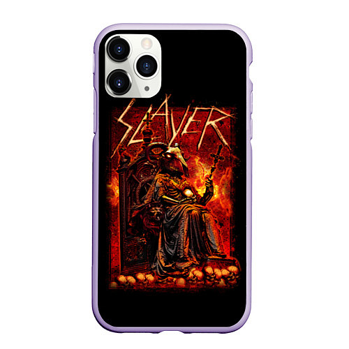 Чехол iPhone 11 Pro матовый Slayer / 3D-Светло-сиреневый – фото 1