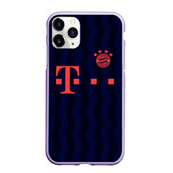 Чехол iPhone 11 Pro матовый FC Bayern Munchen, цвет: 3D-светло-сиреневый