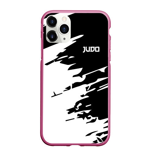 Чехол iPhone 11 Pro матовый Judo / 3D-Малиновый – фото 1