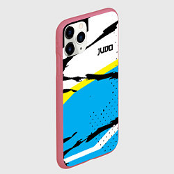 Чехол iPhone 11 Pro матовый Judo, цвет: 3D-малиновый — фото 2