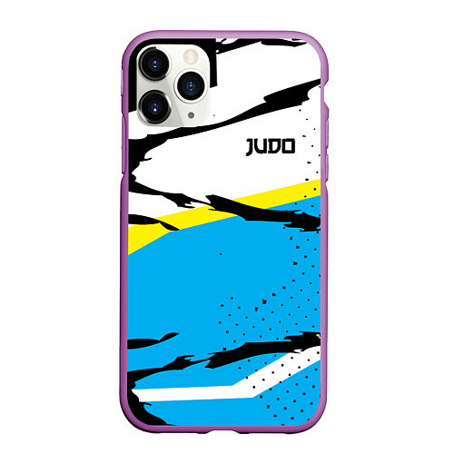 Чехол iPhone 11 Pro матовый Judo / 3D-Фиолетовый – фото 1