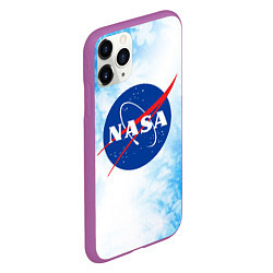 Чехол iPhone 11 Pro матовый NASA НАСА, цвет: 3D-фиолетовый — фото 2