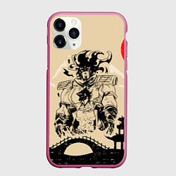 Чехол iPhone 11 Pro матовый JoJo Bizarre Adventure, цвет: 3D-малиновый