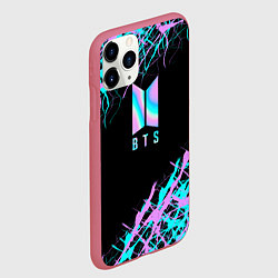 Чехол iPhone 11 Pro матовый BTS, цвет: 3D-малиновый — фото 2