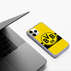 Чехол iPhone 11 Pro матовый BORUSSIA DORTMUND, цвет: 3D-светло-сиреневый — фото 2