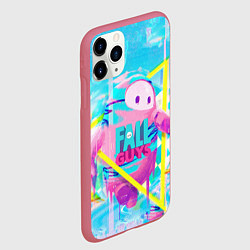 Чехол iPhone 11 Pro матовый Fall Guys, цвет: 3D-малиновый — фото 2