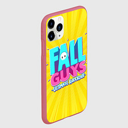 Чехол iPhone 11 Pro матовый Fall Guys, цвет: 3D-малиновый — фото 2