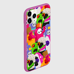 Чехол iPhone 11 Pro матовый Fall Guys, цвет: 3D-фиолетовый — фото 2