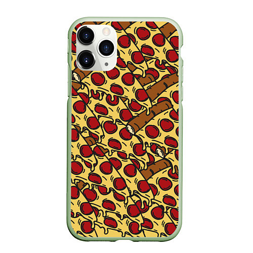 Чехол iPhone 11 Pro матовый ПРАВИЛЬНОЕ ПИТАНИЕ / 3D-Салатовый – фото 1