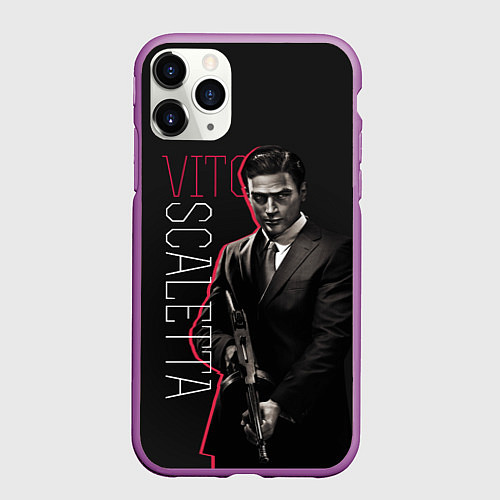 Чехол iPhone 11 Pro матовый Vito / 3D-Фиолетовый – фото 1