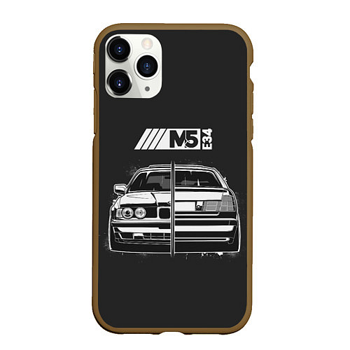 Чехол iPhone 11 Pro матовый BMW / 3D-Коричневый – фото 1