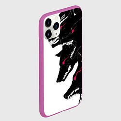 Чехол iPhone 11 Pro матовый Волки, цвет: 3D-фиолетовый — фото 2