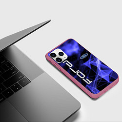 Чехол iPhone 11 Pro матовый FORD, цвет: 3D-малиновый — фото 2