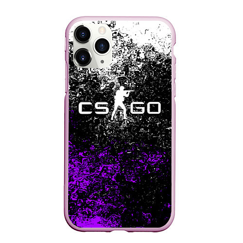 Чехол iPhone 11 Pro матовый CS GO / 3D-Розовый – фото 1