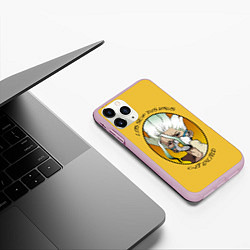 Чехол iPhone 11 Pro матовый Senku Ishigami, цвет: 3D-розовый — фото 2