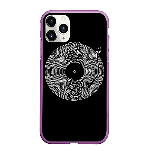 Чехол iPhone 11 Pro матовый JOY DIVISION / 3D-Фиолетовый – фото 1