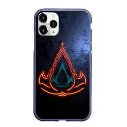 Чехол iPhone 11 Pro матовый Assassins Creed Valhalla, цвет: 3D-серый