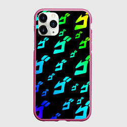 Чехол iPhone 11 Pro матовый JoJo Bizarre Adventure, цвет: 3D-малиновый