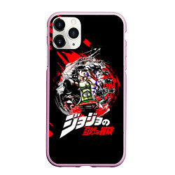 Чехол iPhone 11 Pro матовый JoJo Bizarre Adventure, цвет: 3D-розовый