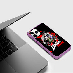 Чехол iPhone 11 Pro матовый JoJo Bizarre Adventure, цвет: 3D-фиолетовый — фото 2