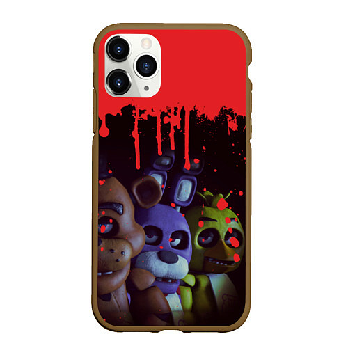 Чехол iPhone 11 Pro матовый Five Nights At Freddys / 3D-Коричневый – фото 1